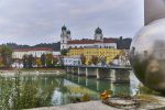 Innstadt mit Blick über die Donau Richtung Altstadt