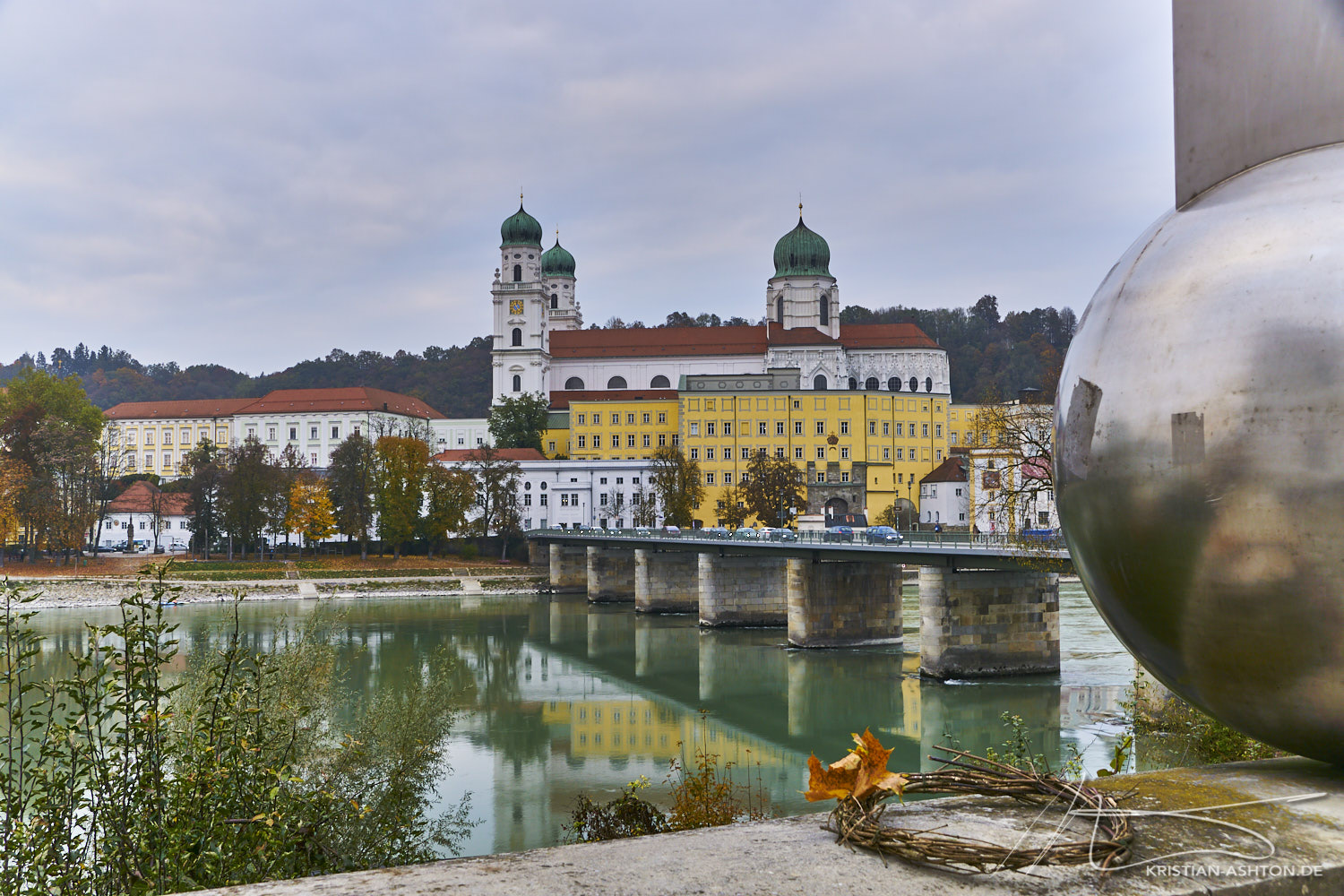 Innstadt mit Blick über die Donau Richtung Altstadt
