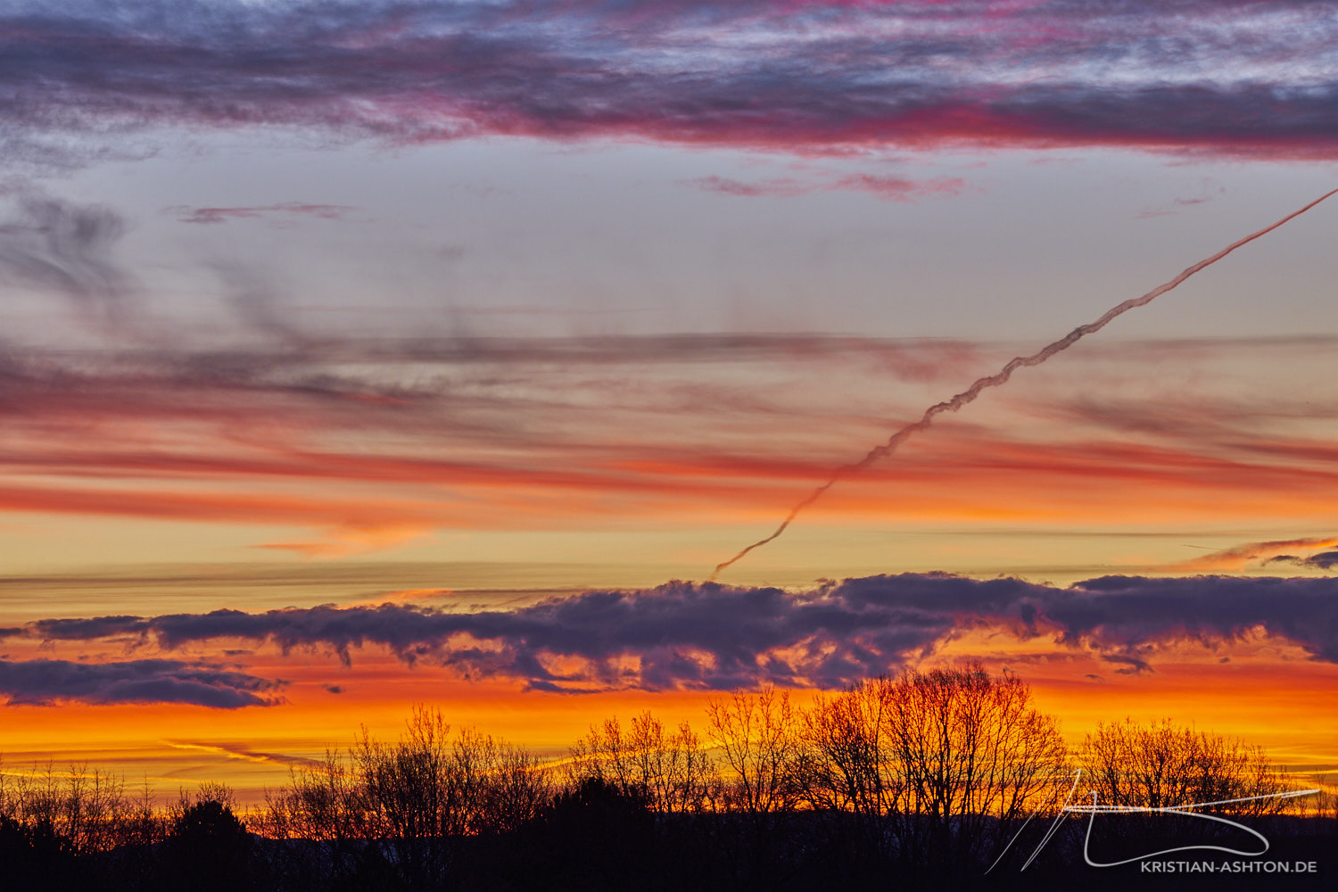 Morgendämmerung über Stuttgart-Sillenbuch