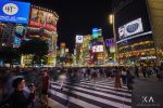 Shibuya Crossing - in den Abendstunden gehen ca. 15.000 Leute über diese Kreuzung!